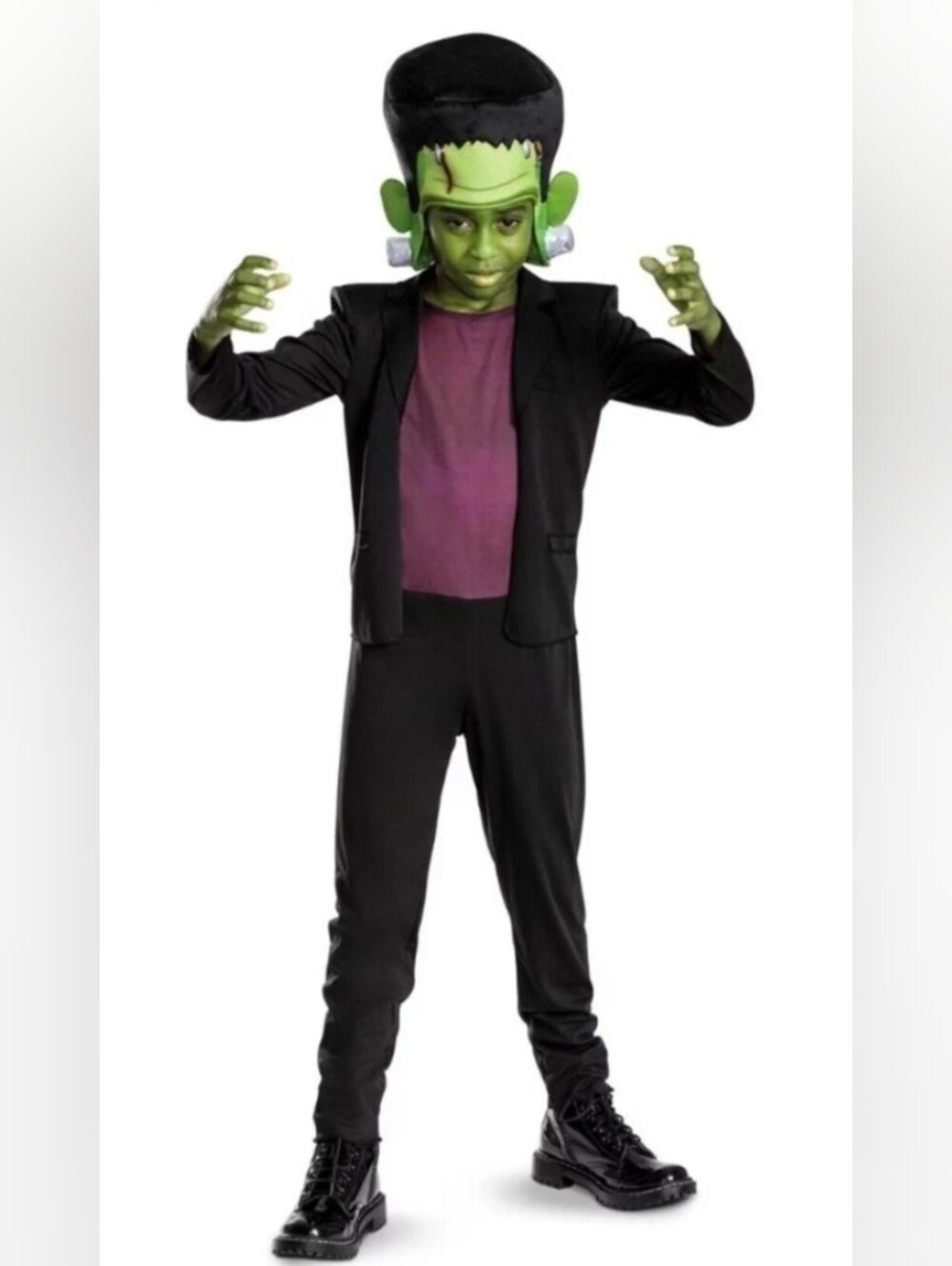 Universal Monsters Frankenstein Child‎ Costume  L 10-12 Halloween Dress Up NWT